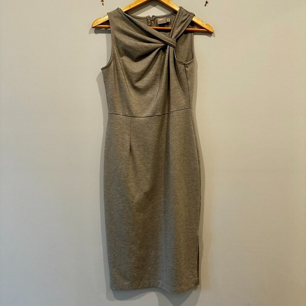 ASOS midi length sleeveless grey dress